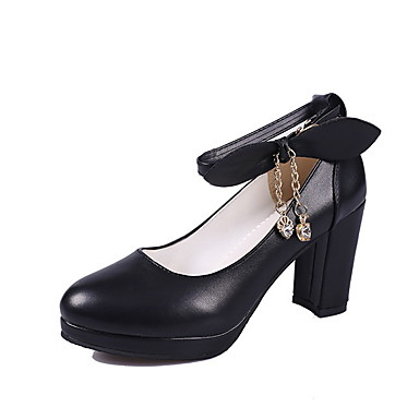chunky heel round toe