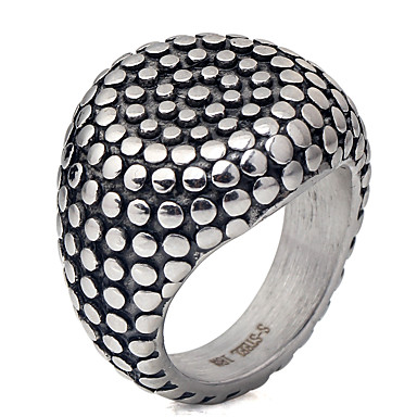 Anillo de acero inoxidable naturaleza creativa forma plata blanco esmaltes banda anillo me 366