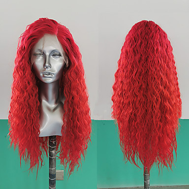 2019 new wig Strawberry Blonde Fluffy curly hair wave of fashionable women wig