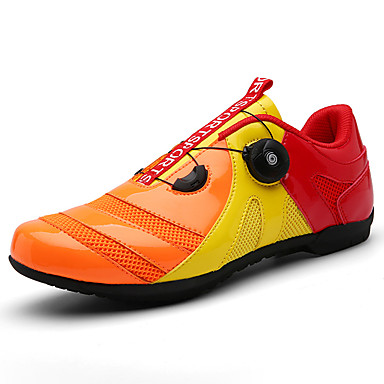 orange road bike shoes