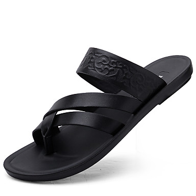black casual sandals