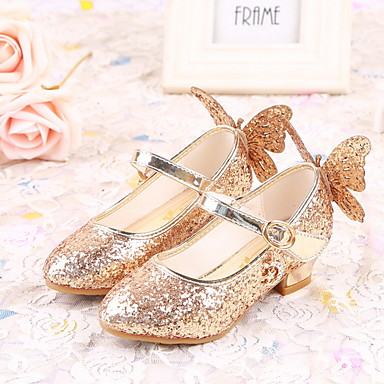 baratos Sapatos de Criança-Para Meninas Conforto Couro Ecológico Sandálias Little Kids (4-7 anos) Rosa claro / Dourado / Azul Verão