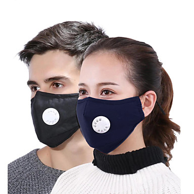 olcso Szépség és vendéghaj-Arc maszk Páramentesítő Porbiztos Védelem Pamut Hordozható Magas minőség Női Fekete Haditengerészet 10# / Maszk / Maszk