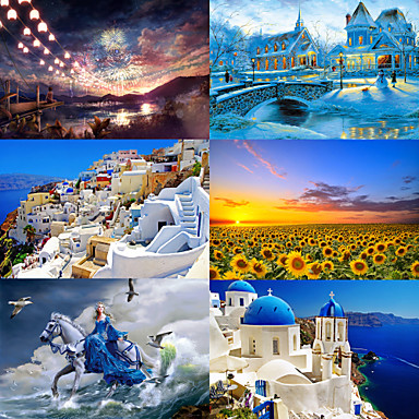 baratos Jogos &amp; Quebra-Cabeças-1000 pcs Desenho Céu Estrelado e Galáxias Funny Family Games Quebra-Cabeça Quebra-cabeças Adult Puzzle Jumbo De madeira Galáxia céu Floco de Neve Princesa Grécia Spot de Luz Multi-Colorida Infantil