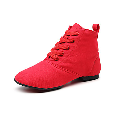 red dance sneakers