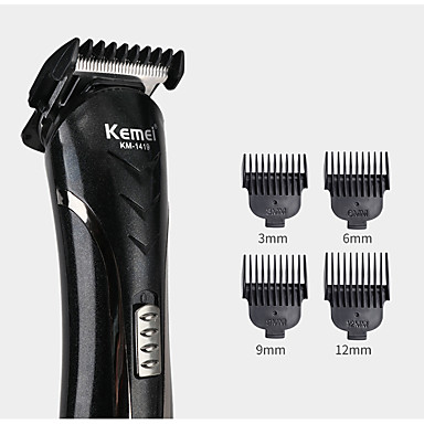 baratos Depilação e Remoção de Pelos-Kemei km-1407 6 em 1 máquina de cortar cabelo barbeador elétrico multifuncional nariz aparador de pêlos recarregável sem fio homens barbeiro ferramenta cortador kit