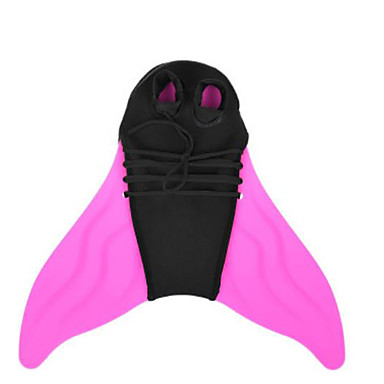 baratos Mascaras de Mergulho, Snorkels &amp; Pés de Pato-Barbatanas sereia Adorável Anti-Derrapagem Natação Mergulho TPR PP - para Adulto Infantil Preto Rosa claro Verde