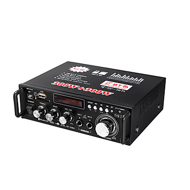 baratos DVD Player para Carros-12 / 220v 600w amplificador de áudio do carro 2ch lcd digital hifi amplificador de potência bluetooth fm carro subwoofer estéreo com controle remoto