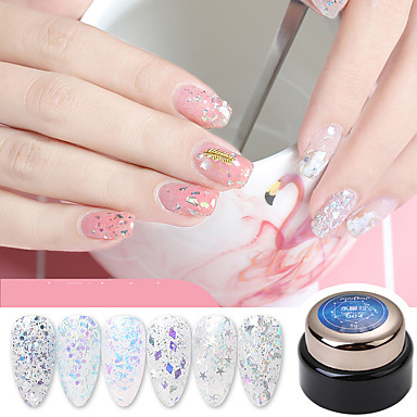 baratos Esmalte e Gel para Unhas-gel uv para esmaltes 5 ml 1 pcs blinging / brilhante embeba o desgaste diário duradouro / data / blinging festival / brilhante design de moda / criativo / luminoso