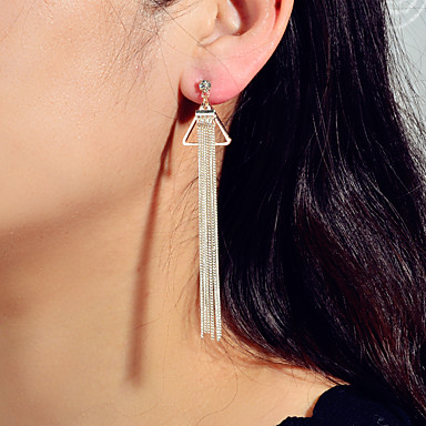Triángulo de oro o plata pendientes STEAMPUNK Geométrica Boho de Moda Fiesta Regalo