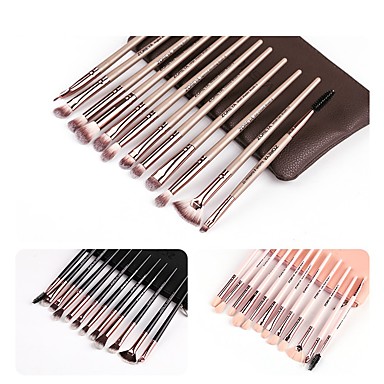 baratos Pinceis de Maquiagem-Profissional Pincéis de maquiagem 12pcs Macio Plástico para Pincel para Base Pincel para Sombra Jogo de Pincéis de Maquiagem