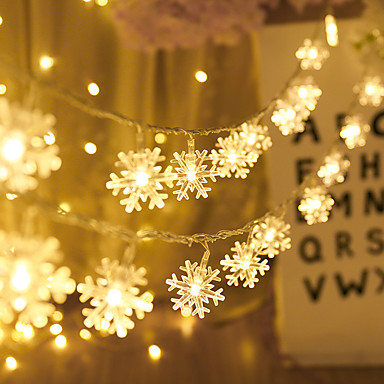 3.5M Christmas LED String Window Snowflake Fairy Lights Waterproof Wedding Party 