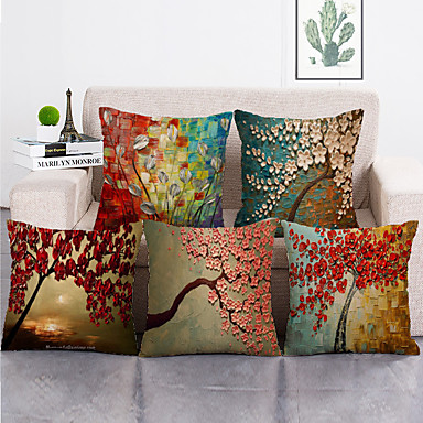 cheap Casa &amp; Jardim-1 conjunto de 5 peças de capa de almofada decorativa moderna capa de almofada decorativa para quarto, quarto, sofá, cadeira, carro, 18 * 18 polegadas 45 * 45 cm