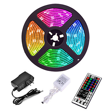 Details about / RGB LED TV Strip Lights USB 2835 5V 1-5M TV Backlight Lamp USB//24 Key Remote
