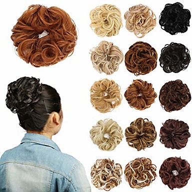 cheap Postiches-extensions de chignon de cheveux synthétiques pour les femmes