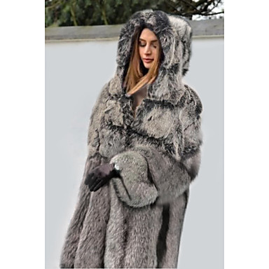 cheap Acessórios para Festas-Manga Longa Casaco e Jaqueta Pêlo Sintético Casamento Estolas Femininas Com Boné / Pêlo