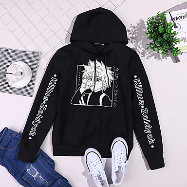 Inspired By Hunter X Hunter Killua Zoldyck Hoodie Anime Polyester Cotton Blend Oil Painting Printing Harajuku Graphic Hoodie For Women S Men S 21 13 19