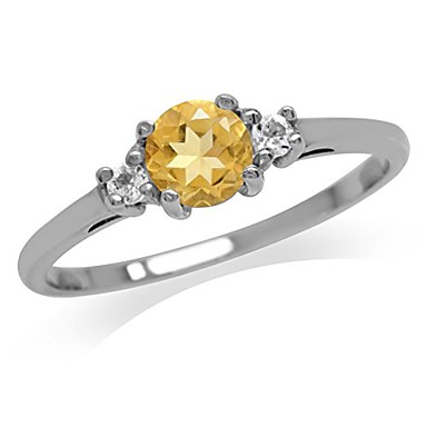 Topacio Azul Anillo para señora de 3 Quilates Y Acero Inoxidable Largo Claro Cz aniversario 179