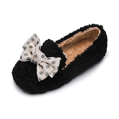 faux fur slip on loafers