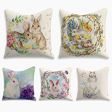 HN Tropical Green Leaves Rectangle Pillow Case Cushion Cover Sofa Home Decor De