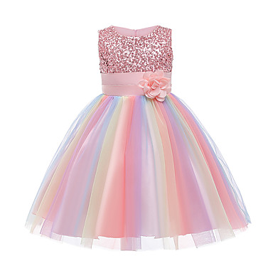 rainbow gown for kids