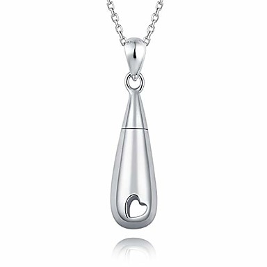 Gift Box DESIGNSCAPE3D Cremation Jewelry for Ashes Stainless Steel Fish Shaped Urn Necklace for Ashes Keepsake Memorial Pendant Ashes Necklace with 20 Chain Filling Kit