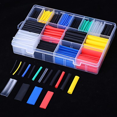 Heat Shrink Tube Pack Black Wrap Replacement Assortment Insulation Set 