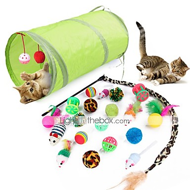 Durable Pet Cat Bell The Dangle Faux Mouse Rod Roped Funny Fun Playing Toy BE 