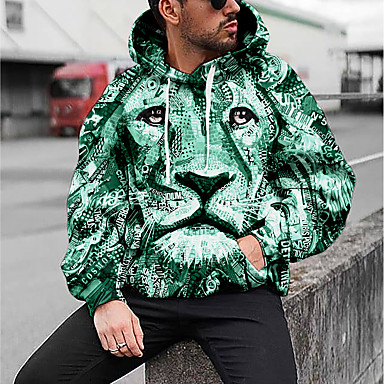 leopard hoodie mens