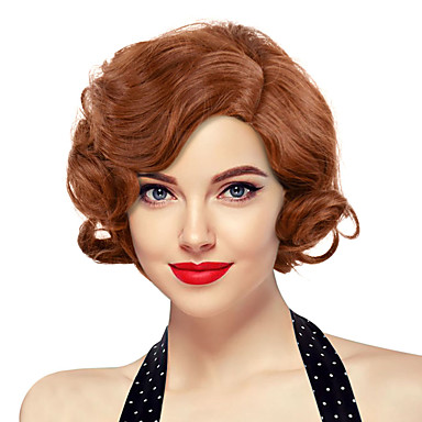 red 1920s wig