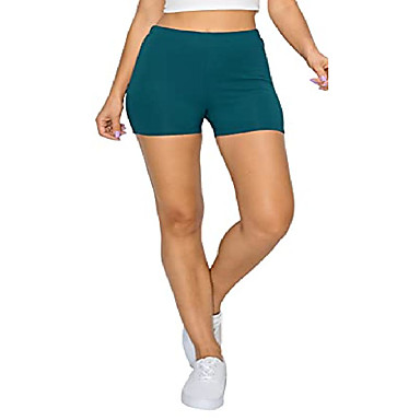 YUSHOW Womens Biker Shorts with Pockets High Waisted Workout Shorts Tummy Control Yoga Shorts for Running Athletic Cycling 
