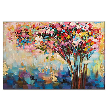 Oil Painting Handmade Hand Painted Wall Art Tree Abstract Large Paintings Home Decoration Decor Stretched Frame Ready To Hang 8840066 2021 161 19 - Pier 1 Wall Art Trees