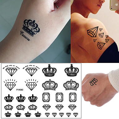 Stuwkracht Ampère Verdachte 5 pcs waterdichte tijdelijke tattoo sticker kroon type olijftak stickers  nep tatto flash tatoo arm been body art voor mannen vrouwen 8855341 2022 –  $8.59