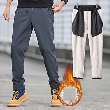 mens fleece lined pants