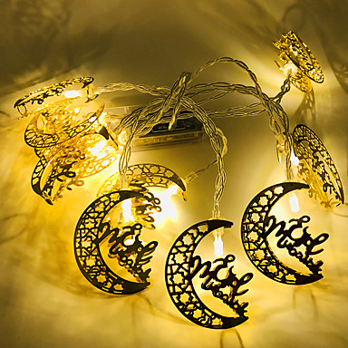 Eid Mubarak Ramadan LED Fairy String Light Moon Star Islam Muslim Hanging Decor Eid Mubarak Ramadan LED Fairy String Light Moon Star Islam Muslim Hanging Decor