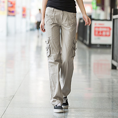 Women's Cargo Pants Hiking Pants Trousers Tactical Pants Military Summer Outdoor Ripstop Breathable Quick Dry Multi Pockets Pants Trousers Bottoms