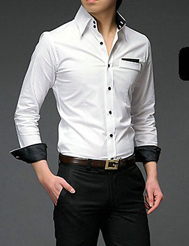 Men's Solid Casual Shirt,Cotton Long Sleeve 318139 2018 – $29.99