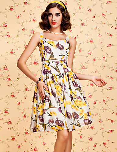 TS VINTAGE Fruit Print Swing Dress 307832 2018 – $47.24