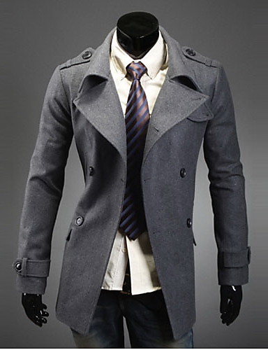 Men's Double Breasted Slim Coat 1423386 2019 – $50.15