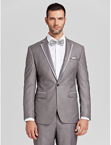 Gray Polyester Tailored Fit Two-Piece Tuxedo 1866871 2018 – $49.99