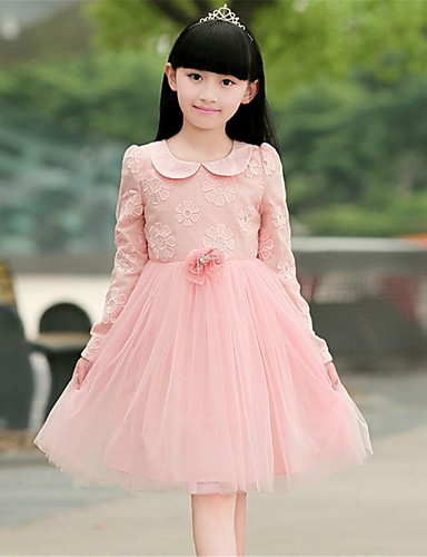 Girl's Floral Dress,Organza Spring / Fall Pink 1978025 2018 – $9.99