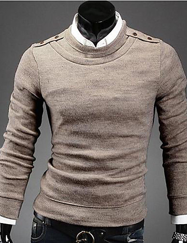 Men's Solid Pullover,Others Long Sleeve 2064054 2018 – $16.79