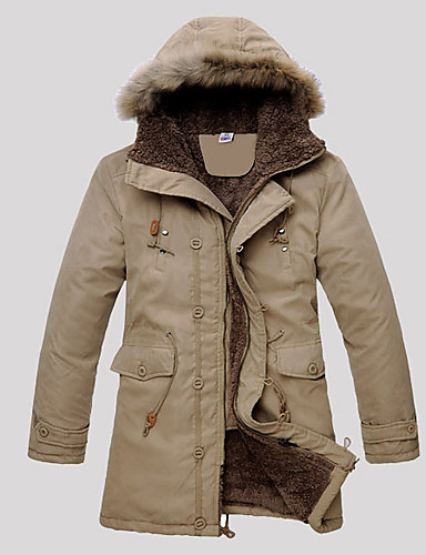 Men's Classic & Timeless Parka - Solid Color, Modern Style 2262709 2018 ...