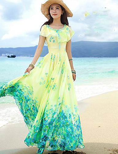 Women's Bohemian Dress Vacation Beach Dress 2808347 2018 – $17.84
