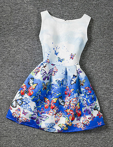 Girls Floral Print Sleeveless Dress 5054349 2018 1079