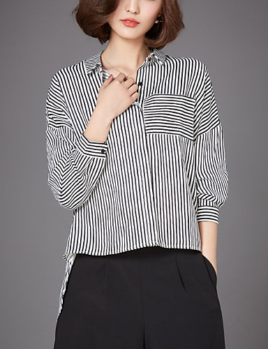 striped shirt collar