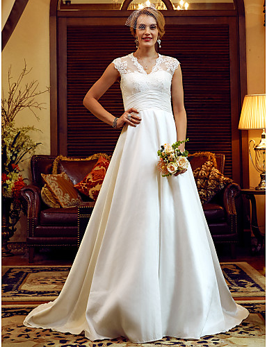 Lace Taffeta Wedding Dress