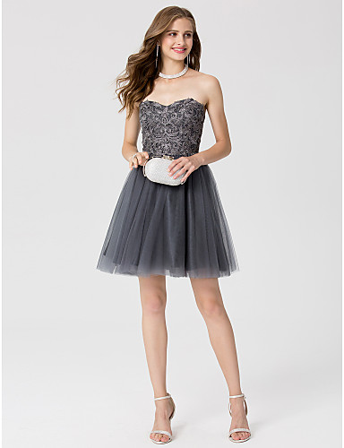 Sweetheart Neckline Short Dress