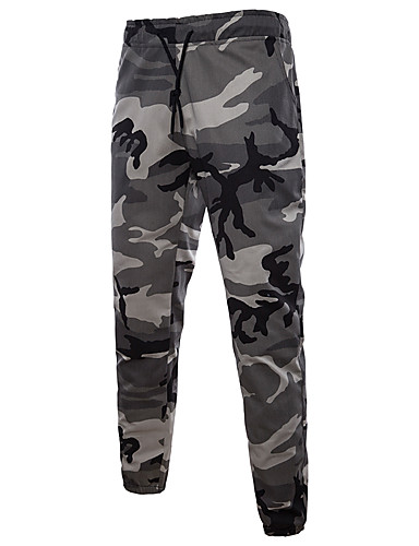 Men's Active / Basic / Military Sports Going out Loose Sweatpants Pants ...