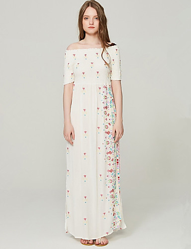 maxi shift dress